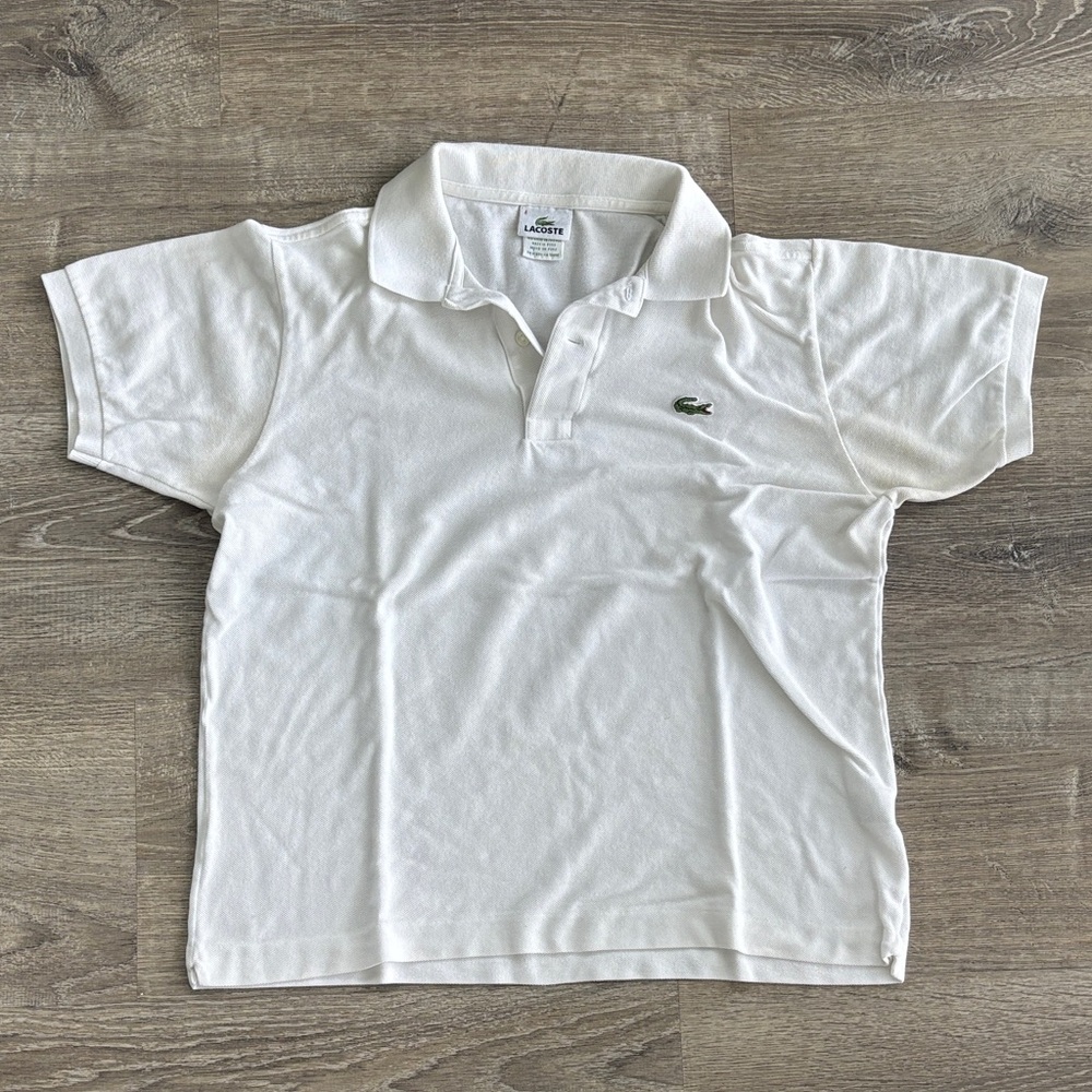Lacoste Polo Shirt - White sz 4
